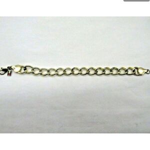 3/$30 🖤 Vintage Tommy Hilfiger Silver Toned Chain Link Style Bracelet 8" Long